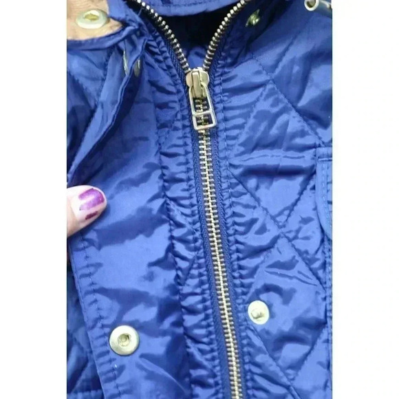 Banana Republic Full Zip Women's Quilted Utility Jacket-Medium-Belted-Pockets - Picture 7 of 15